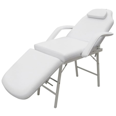  Fauteuil de massage pour traitement facial Simili-cuir Blanc  alsavelo 