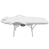  Fauteuil de massage pour traitement facial Simili-cuir Blanc  alsavelo 