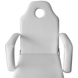  Fauteuil de massage pour traitement facial Simili-cuir Blanc  alsavelo 