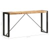 Table console 150x35x76 cm Bois de manguier massif 