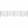 Clôture en treillis métallique anthracite 2x10 m 