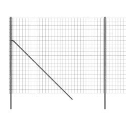 Clôture en treillis métallique anthracite 2x10 m 