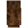 Table de chevet avec 2 tiroirs chêne fumé 36x36x68 cm 