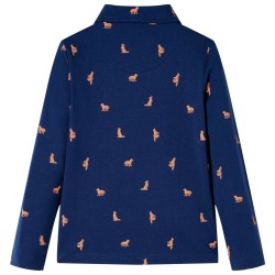 Chemise pour enfants bleu marine 140 