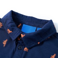 Chemise pour enfants bleu marine 140 