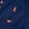 Chemise pour enfants bleu marine 140 