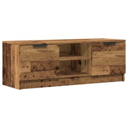 Meuble TV vieux bois 102x35x36,5 cm bois d'ingénierie 