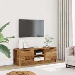 Meuble TV vieux bois 102x35x36,5 cm bois d'ingénierie 