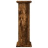 Piédestal avec rangement chêne fumé 31x30x90 cm bois ingénierie 