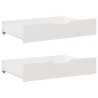 Cadre de lit sans matelas blanc 90x200 cm bois de pin massif 