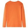 T-shirt enfants manches longues orange foncé 92 