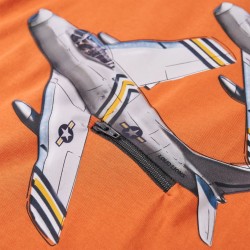 T-shirt enfants manches longues orange foncé 92 
