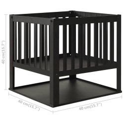 Foyer 40x40x40 cm Acier 