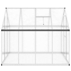Serre avec cadre de base argenté 224x169x195 cm aluminium 