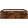 Cadre de lit sans matelas chêne fumé 120x190 cm 