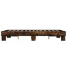 Cadre de lit sans matelas chêne marron 135x190 cm 