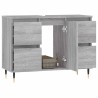Armoire salle de bain sonoma gris 80x33x60 cm bois d'ingénierie 