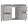 Armoire salle de bain sonoma gris 80x33x60 cm bois d'ingénierie 