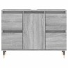 Armoire salle de bain sonoma gris 80x33x60 cm bois d'ingénierie 