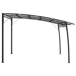 Auvent pare-soleil de jardin 4x3x2,55 m Crème 