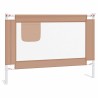 Barrière de sécurité de lit enfant Taupe 90x25 cm Tissu 