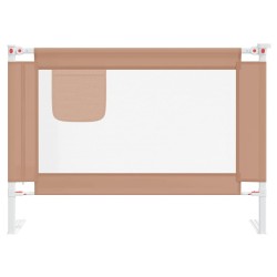 Barrière de sécurité de lit enfant Taupe 90x25 cm Tissu 