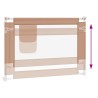 Barrière de sécurité de lit enfant Taupe 90x25 cm Tissu 