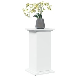 Piédestal avec rangement blanc 31x30x60 cm bois d'ingénierie 