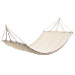 Hamac couleur crème 210 cm x 150 cm 