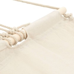 Hamac couleur crème 210 cm x 150 cm 