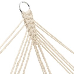 Hamac couleur crème 210 cm x 150 cm 