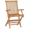 Chaises pliables de jardin lot de 6 Bois de teck solide 