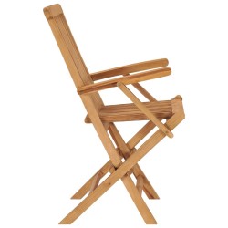 Chaises pliables de jardin lot de 6 Bois de teck solide 