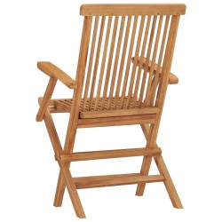 Chaises pliables de jardin lot de 6 Bois de teck solide 