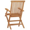 Chaises pliables de jardin lot de 6 Bois de teck solide 