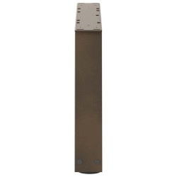 Pieds de table à manger forme V 2 pcs acier naturel acier 