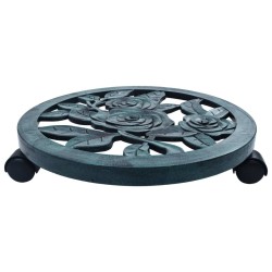 Chariots pour plantes 6 pcs Vert 38 cm Plastique 