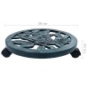 Chariots pour plantes 6 pcs Vert 38 cm Plastique 