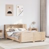 Cadre de lit sans matelas 140x190 cm bois de pin massif 