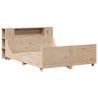 Cadre de lit sans matelas 140x190 cm bois de pin massif 