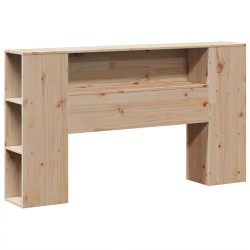 Cadre de lit sans matelas 140x190 cm bois de pin massif 