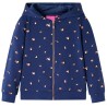 Sweatshirt à capuche pour enfants bleu marine 140 