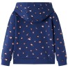 Sweatshirt à capuche pour enfants bleu marine 140 
