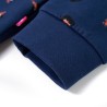 Sweatshirt à capuche pour enfants bleu marine 140 