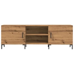 Meuble TV chêne artisanal 150x30x50 cm bois d'ingénierie 