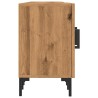 Meuble TV chêne artisanal 150x30x50 cm bois d'ingénierie 