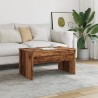 Table basse vieux bois 80x50,5x41,5 cm bois d'ingénierie 