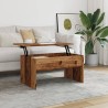 Table basse vieux bois 80x50,5x41,5 cm bois d'ingénierie 