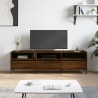 Meuble TV chêne marron 150x30x44,5 cm bois d'ingénierie 