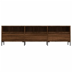 Meuble TV chêne marron 150x30x44,5 cm bois d'ingénierie 